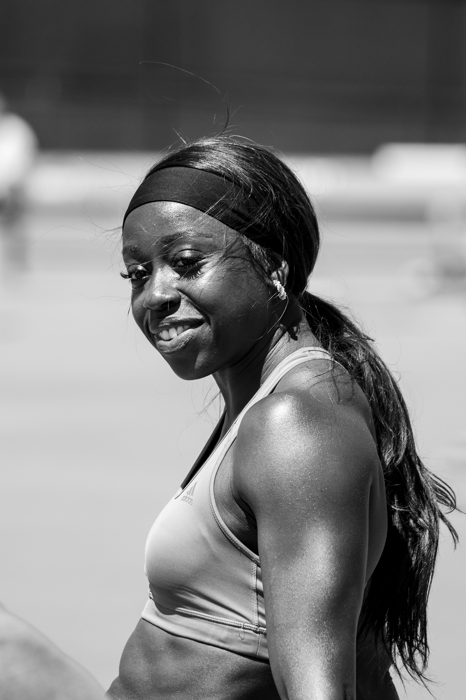 Desiree Henry British sprinter at Texas training camp